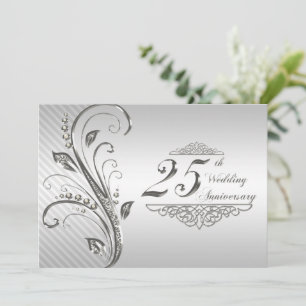 25th Wedding Anniversary Invitation