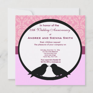 25th Wedding Anniversary Invitation