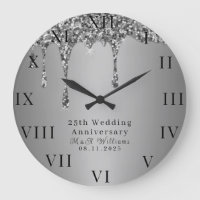 25th Wedding Anniversary Modern Elegant Fiftieth