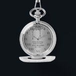 25th Wedding Anniversary Modern Elegant Fiftieth  Watch<br><div class="desc">Modern,  elegant,  photo,  parents,  husband,  wife,  25th Wedding anniversary watch.</div>