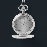 25th Wedding Anniversary Modern Elegant Fiftieth  Watch<br><div class="desc">Modern,  elegant,  photo,  parents,  husband,  wife,  25th Wedding anniversary watch.</div>