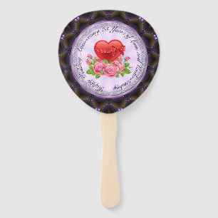 25th wedding anniversary Set of Fans