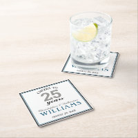 25th Wedding Anniversary Silver Cheers to 25 Years