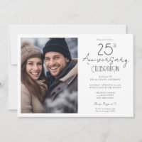 25th Wedding Anniversary Single Photo