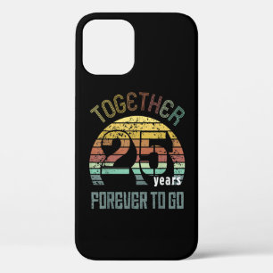 25th Years Wedding Anniversary iPhone 12 Case