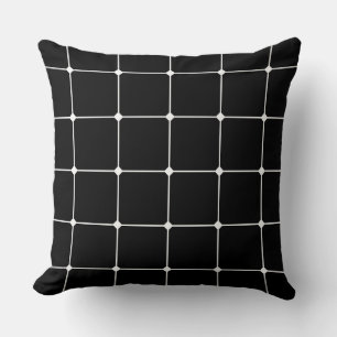 260216 Grid v2 - White on Black Cushion