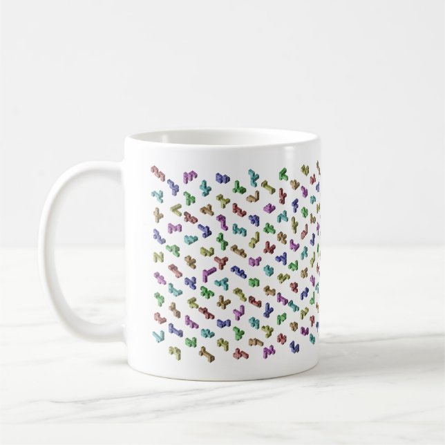 261 Tesseract Nets Rainbow Mug (Left)