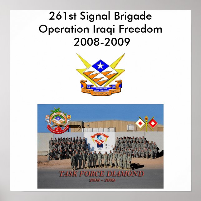 261st Signal Brigade Poster (Front)