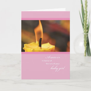 2646 Loss of Baby Girl Candle Card