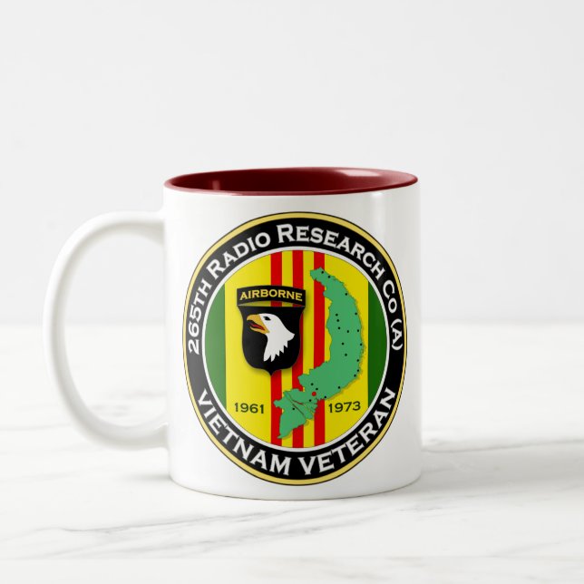 265th RRC - A 2 - ASA Vietnam Two-Tone Coffee Mug (Left)
