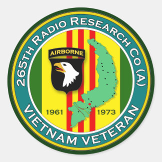 265th RRC - ASA Vietnam Classic Round Sticker