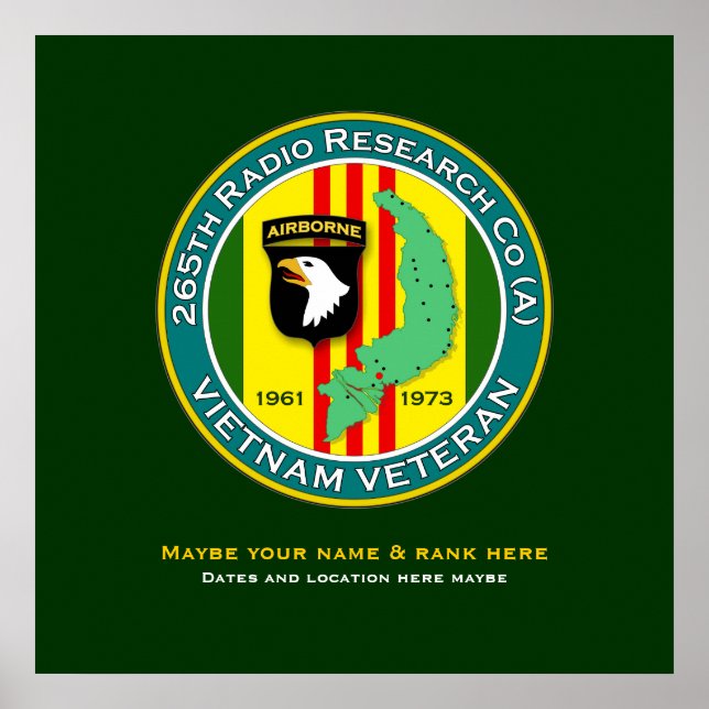 265th RRC - ASA Vietnam Poster (Front)