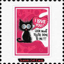 26-070 Scaredy Cat "I Love You"