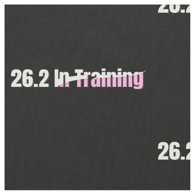 26.2 in Training - Girls Marathon Running Fabric (Close Up)