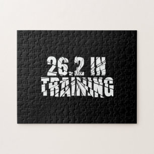 26.2 In Training Marathon Runner Running Jigsaw Puzzle