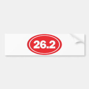 26.2 marathon bumper sticker