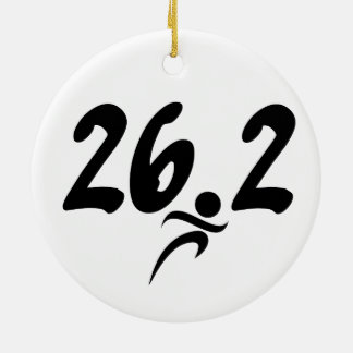26.2 marathon ceramic tree decoration