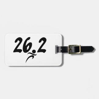 26.2 marathon luggage tag