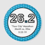 26.2 Marathon Magnet<br><div class="desc">Great keepsake magnet to have with your  marathon accomplishment. Add the name,  date and your time!</div>