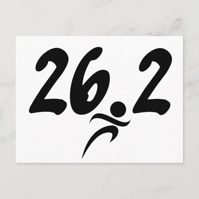 26.2 marathon postcard (Front)