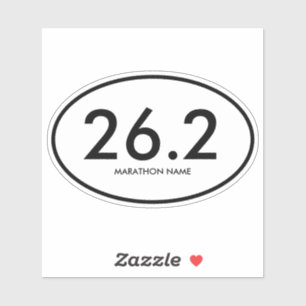 26.2 Marathon Race Custom-Cut Vinyl Sticker
