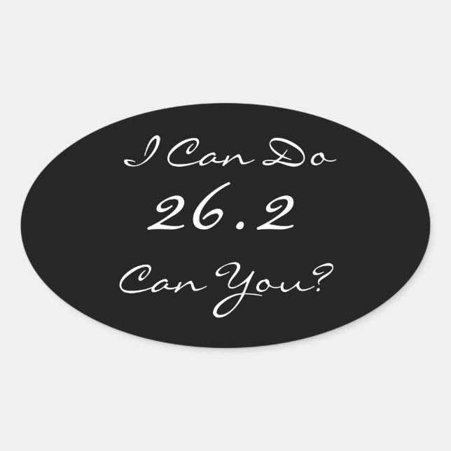 26.2 Marathon Runner's Sticker (Front)