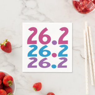 26.2 marathoner - Marathon Runner themed Napkin