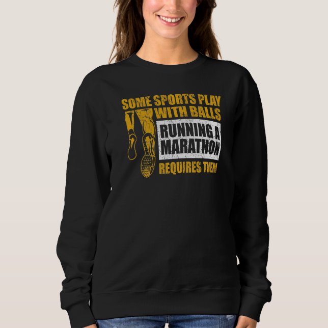 26 2 Miles Run Quote For A Marathon Runner Sweatshirt (Front)