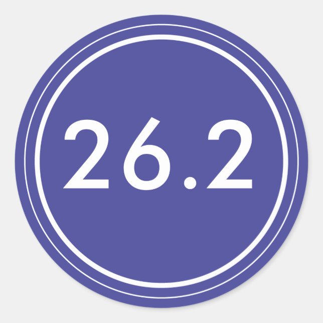 26.2 Sticker | Blue with white (Front)