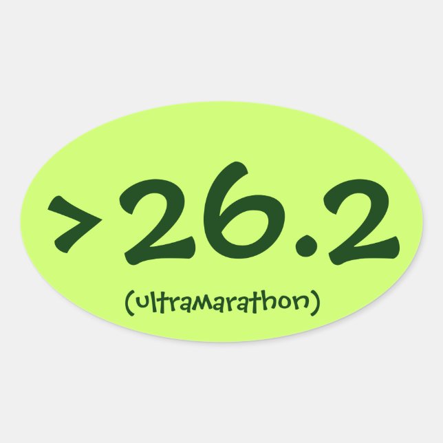 >26.2 (ultramarathon) sticker (Front)