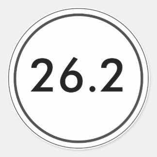 26.2 White Sticker