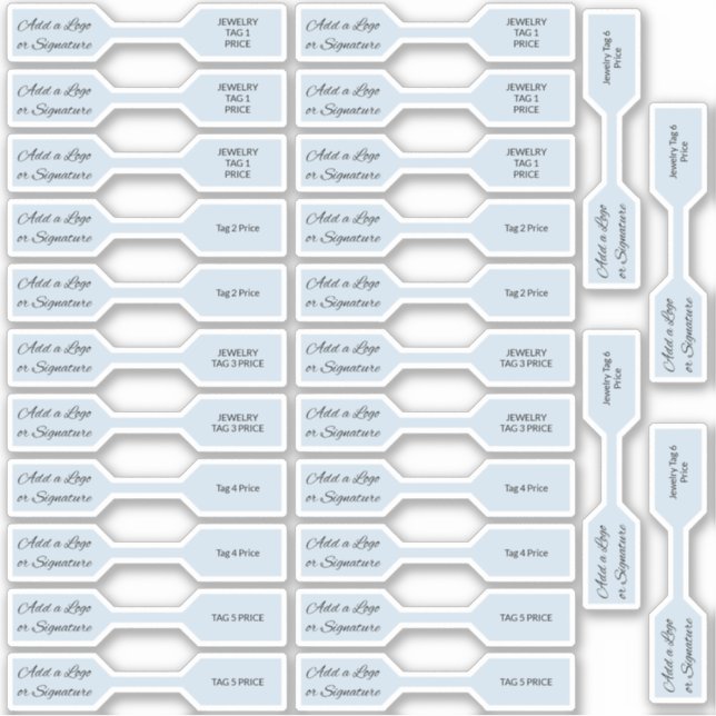 26 Signature Series Pastel Blue Jewellery Price Ta (Front)