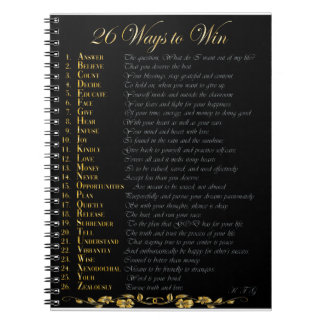 26 Ways to Win Journal -bottom gold