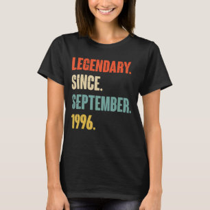 26 Year Old 26th Birthday Legendary Since Septembe T-Shirt
