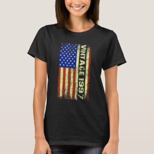 26 Year Old Vintage 1997 American Flag 26th Birth T-Shirt