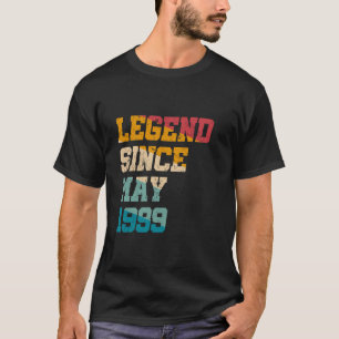 26 Years Old Legend Since May 1999 Vintage 26th Bi T-Shirt