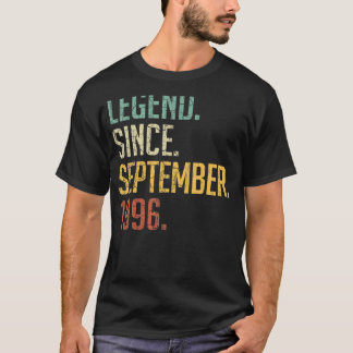 26 Years Old  Legend Since September 1996 26th Bir T-Shirt