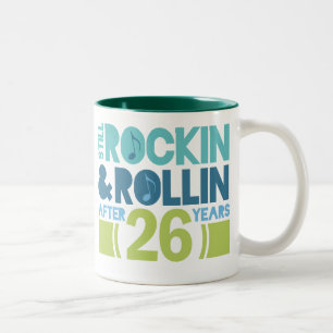 26th Anniversary Wedding Gift Two-Tone Coffee Mug