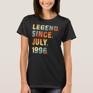 26th Birthday  26 Years Old Legend Since July 1996 T-Shirt
