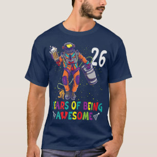 26th Birthday Astronaut Astronomy Solar System Out T-Shirt