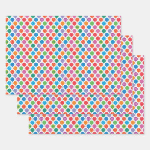 26th Birthday Colourful Balloons Wrapping Paper Sheet