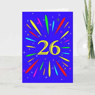 26th Birthday Explosion Card
