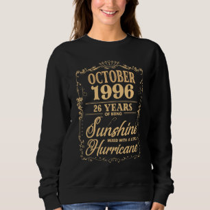 26th Birthday For Her Him Who Were Born October 1 Sweatshirt
