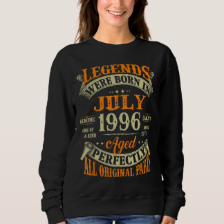 26th Birthday  For Legends Born July 1996 26 Years Sweatshirt