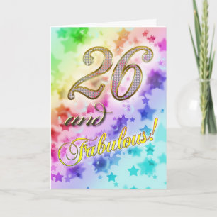 26th birthday for someone Fabulous Card