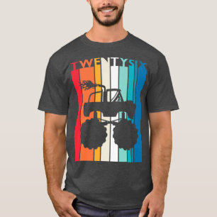 26th Birthday Gift Monster Truck Shirt 26 Year Old