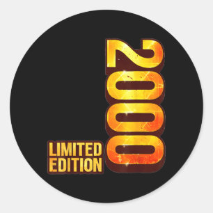 26th Birthday Gifts Men Women 26 Years Old Vintage Classic Round Sticker