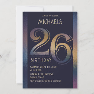 26th birthday invitation