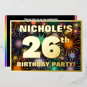 26th Birthday Party — Fun, Colourful Fireworks Loo