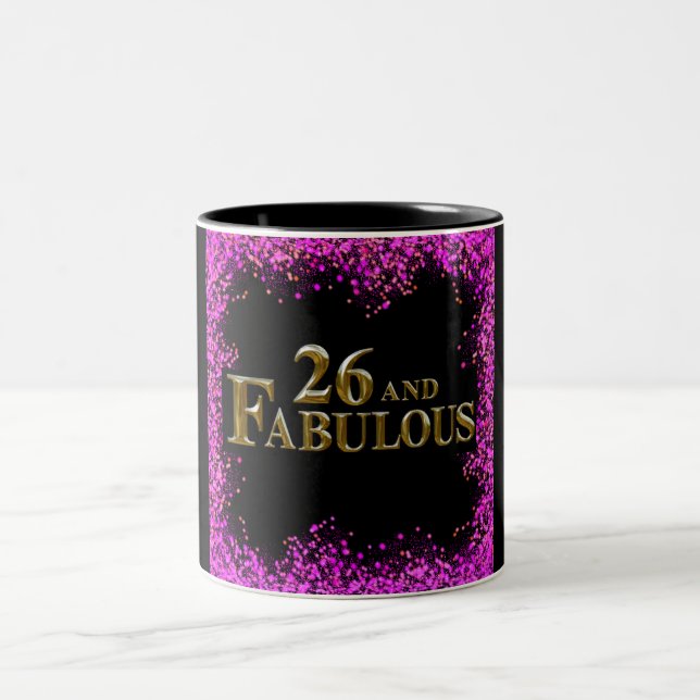 26th  Birthday  Two-Tone Coffee Mug (Center)